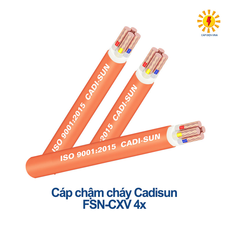 Cáp chậm cháy Cadisun FSN-CXV 4x