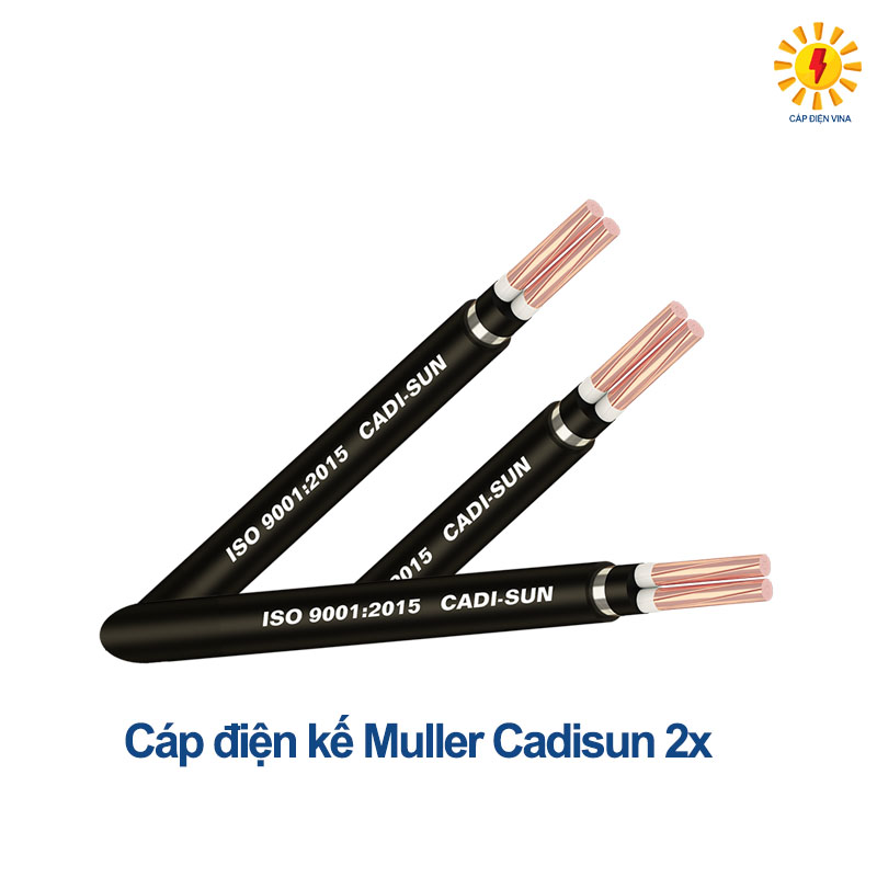 Cáp điện kế Muller Cadisun 2x