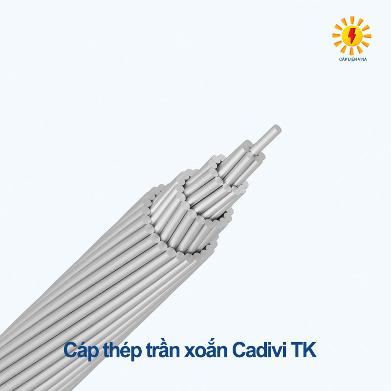 Cáp thép trần xoắn Cadivi TK